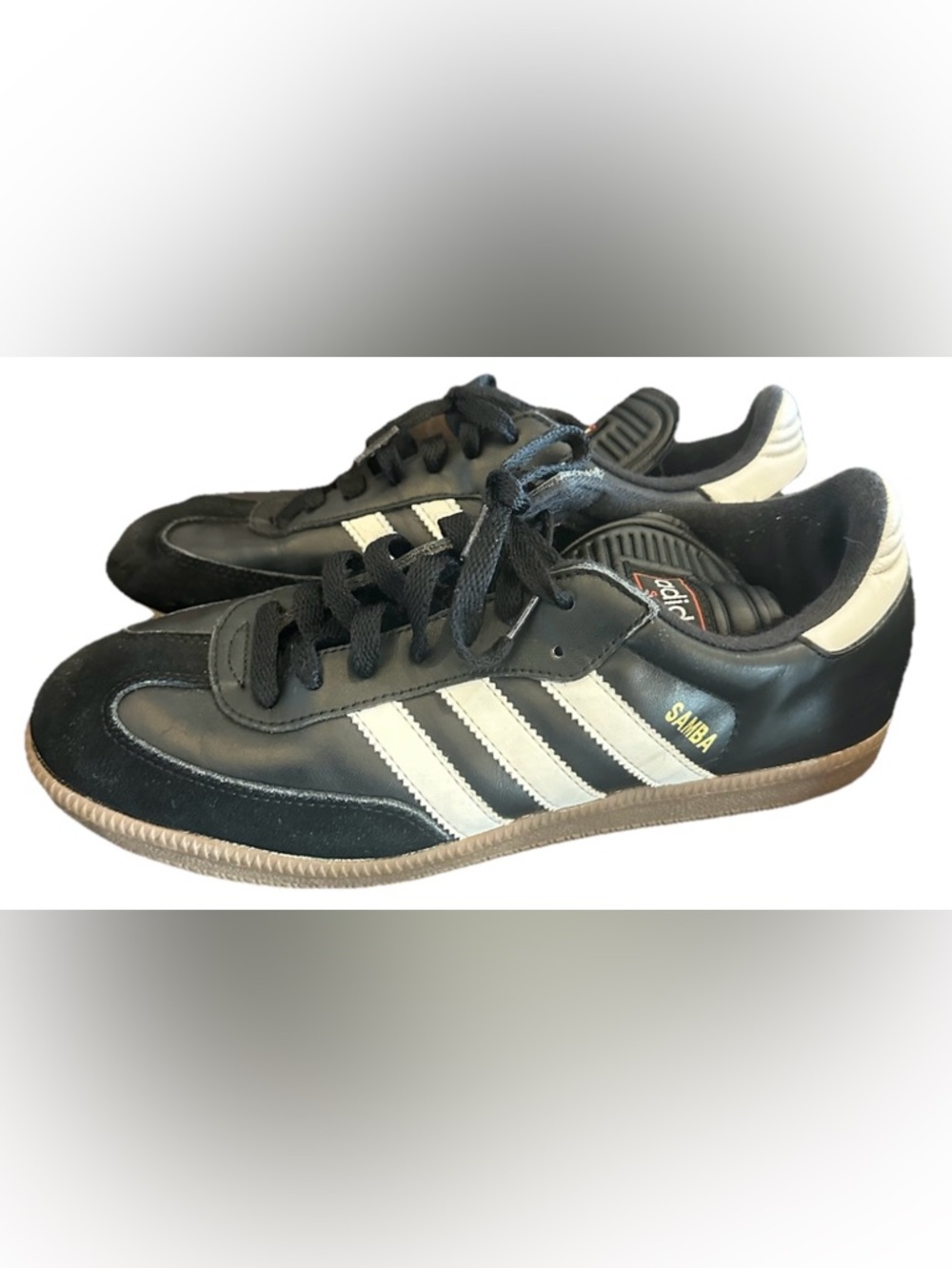Adidas Samba Classic Men's OG Sneakers Core Black/White Cloud Size 8